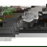 Mexen Andres Granit-Spüle 1,5-fach mit Abtropffläche und Küchenarmatur Telma, schwarz - 6515-77-670200-50-B