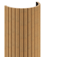 Mexen Ovalo 03 ελαστικές ραβδωτές σανίδες τοίχου 280 x 36 cm, τεχνικό καπλαμά,