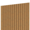 Mexen Ovalo 03 lamelle a parete scanalate flessibili 280 x 36 cm, impiallacciatura tecnica, Rovere Classic - S130-280-03-041