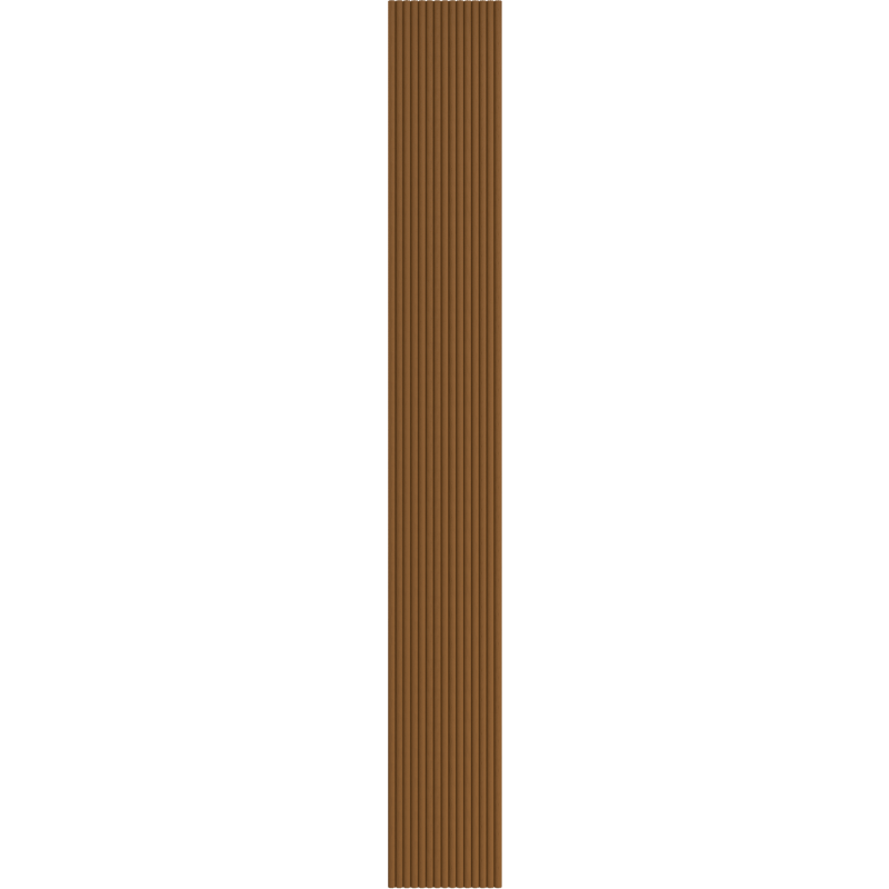 Mexen Ovalo 03 lamele ścienne ryflowane elastyczne 280 x 36 cm, fornir techniczny, Dąb Natural - S130-280-03-042