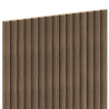Mexen Ovalo 03 lâminas de parede ranhuradas flexíveis 280 x 36 cm, folha técnica, Nogal Escuro - S130-280-03-044