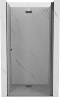 Mexen Mist-F opklapbare douchedeur rechts 75 cm, transparant, geweer metaal - 8A6-075-000-95-00-P