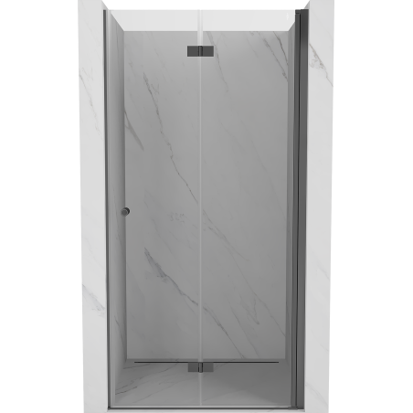 Mexen Mist-F drzwi prysznicowe składane prawe 85 cm, transparent, gun metal - 8A6-085-000-95-00-P