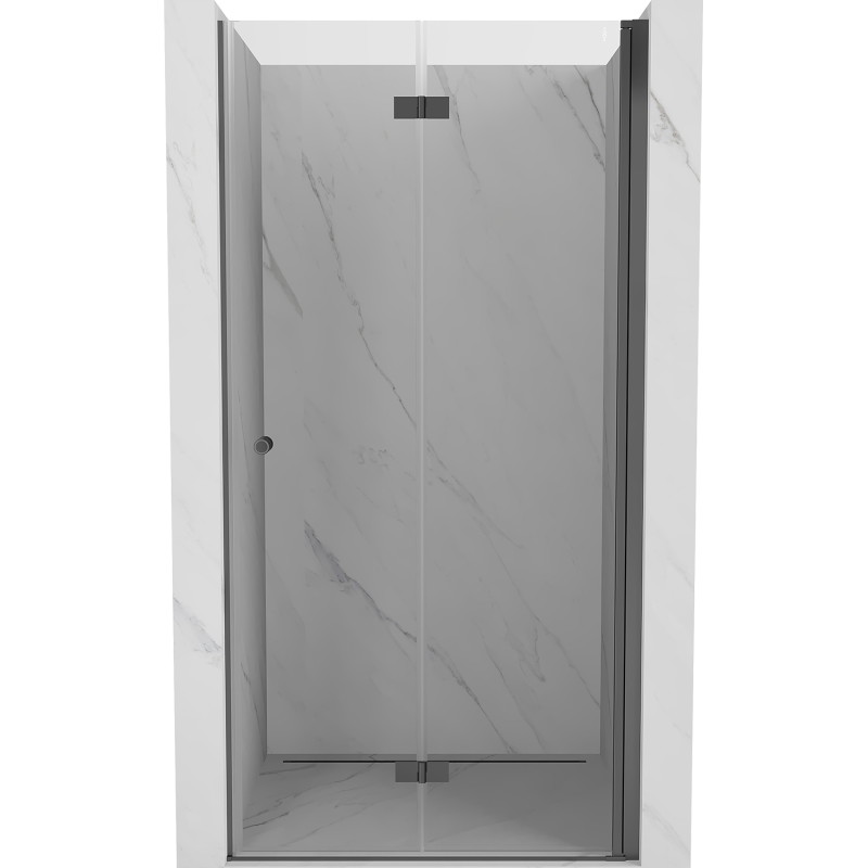 Mexen Mist-F drzwi prysznicowe składane prawe 100 cm, transparent, gun metal - 8A6-100-000-95-00-P