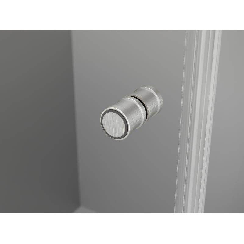 Mexen Mist-F 85 cm right folding shower door, transparent, brushed nickel - 8A6-085-000-97-00-P