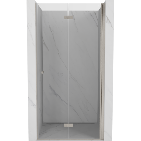 Mexen Mist-F drzwi prysznicowe składane prawe 105 cm, transparent, nikiel szczotkowany - 8A6-105-000-97-00-P