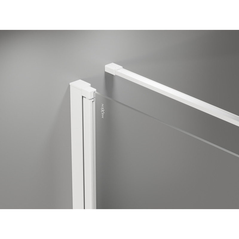 Mexen Mist-F kabina prysznicowa składana lewa 105 x 85 cm, transparent, biała - 8A6T-105-085-20-00-L