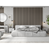 Mexen Lam-F Slim 01 lamele ścienne akustyczne 280 x 36,5 cm, filc 9 mm, fornir techniczny, Szary Dąb - S107-280-01-043