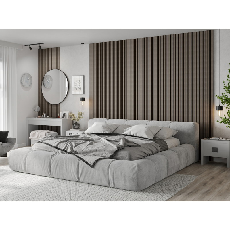 Mexen Lam-F Slim 01 lamele ścienne akustyczne 280 x 36,5 cm, filc 9 mm, fornir techniczny, Szary Dąb - S107-280-01-043