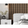 Mexen Lam-F Slim 01 lamele ścienne akustyczne 280 x 36,5 cm, filc 9 mm, fornir techniczny, Ciemny Orzech - S107-280-01-044