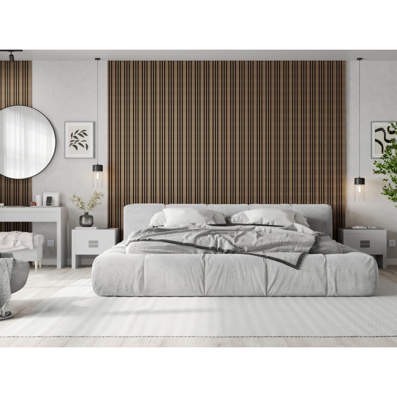 Mexen Lam-F Slim 01 lamele ścienne akustyczne 280 x 36,5 cm, filc 9 mm, fornir techniczny, Ciemny Orzech - S107-280-01-044