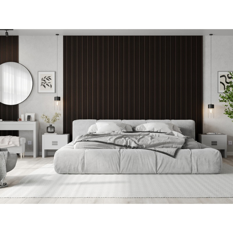 Mexen Lam-F Slim 01 lamele ścienne akustyczne 280 x 36,5 cm, filc 9 mm, fornir techniczny, Czarny Dąb - S107-280-01-046