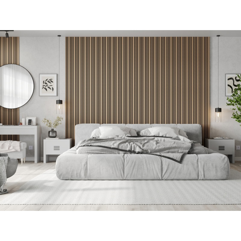 Mexen Lam-F Slim 01 lamele ścienne akustyczne 280 x 36,5 cm, filc 9 mm, fornir techniczny, Jasny Orzech - S107-280-01-047