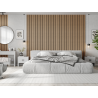 Mexen Lam-F Slim 01 lamele ścienne akustyczne 280 x 36,5 cm, filc 9 mm, fornir techniczny, Bielony Dąb - S107-280-01-040