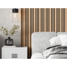 Mexen Lam-F Slim 01 lamele ścienne akustyczne 280 x 36,5 cm, filc 9 mm, fornir techniczny, Bielony Dąb - S107-280-01-040