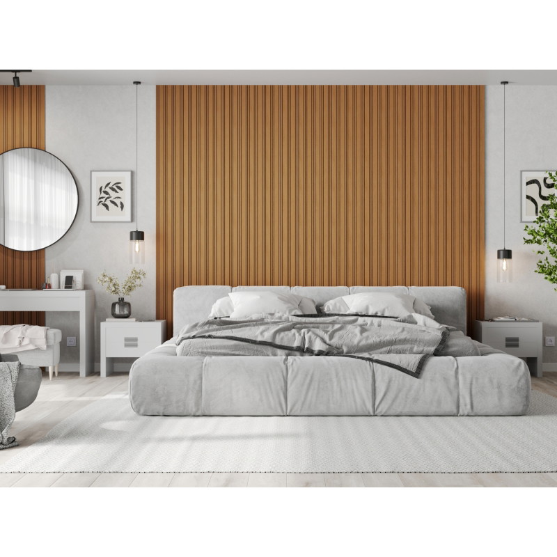 Mexen Lam-F Nano 01 Akustische Wandpaneele 280 x 32,4 cm, Filz 5 mm, technisches Furnier, Natürliche Eiche - S108-280-01-042