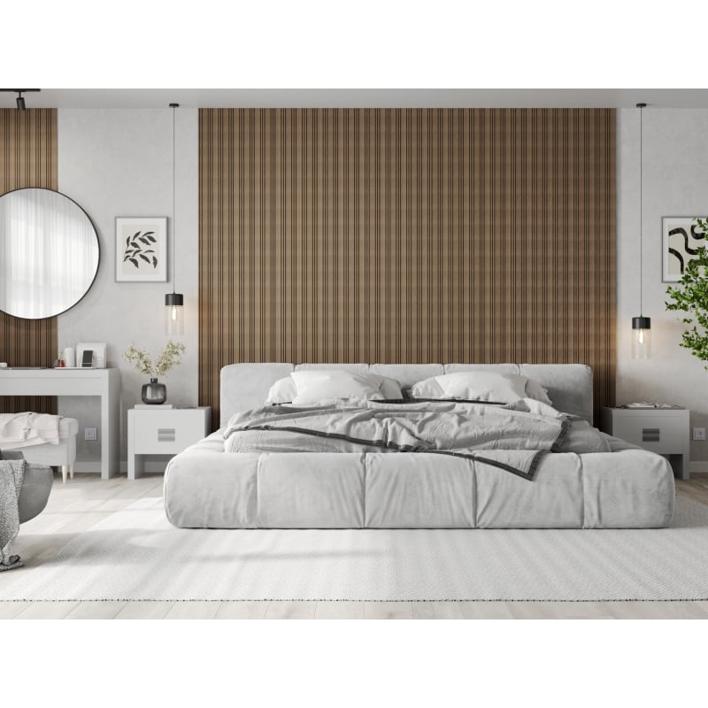 Mexen Lam-F Nano 01 akustische Wandpaneele 280 x 32,4 cm, Filz 5 mm, technisches Furnier, Dunkle Walnuss - S108-280-01-044