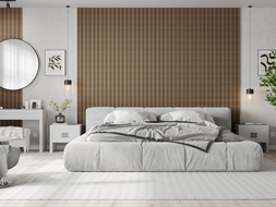 Mexen Lam-F Nano 01 akustische Wandpaneele 280 x 32,4 cm, Filz 5 mm, technisches Furnier, Dunkle Walnuss - S108-280-01-044