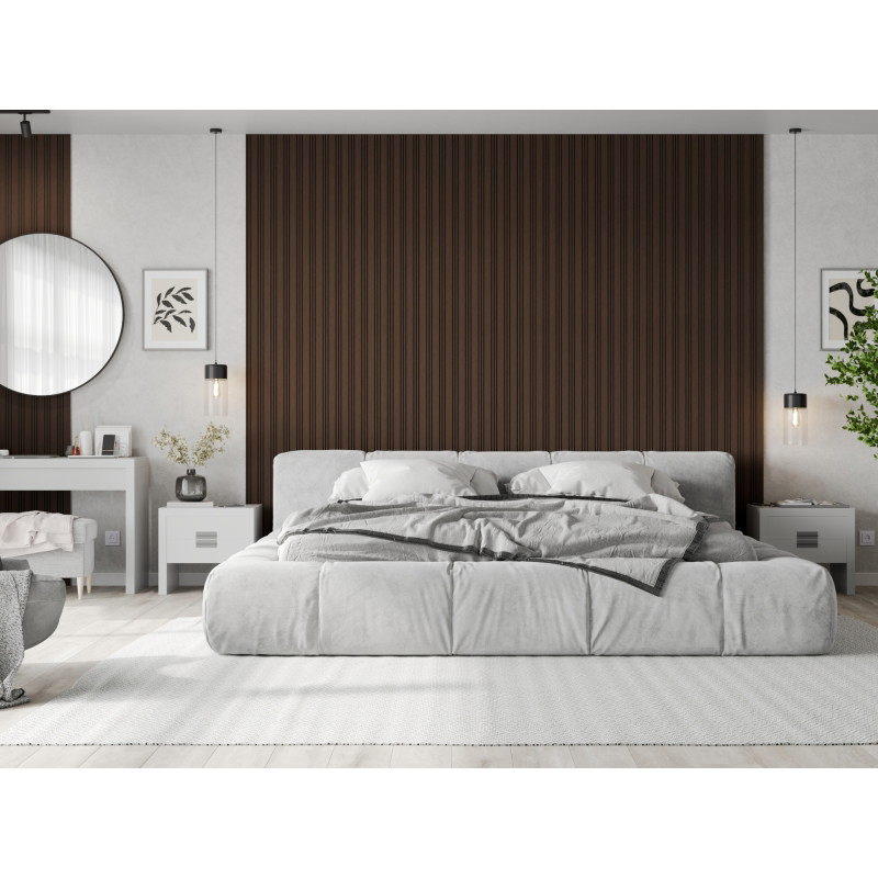 Mexen Lam-F Nano 01 akustische Wandpaneele 280 x 32,4 cm, 5 mm Filz, technisches Furnier, Eiche Mocca - S108-280-01-045