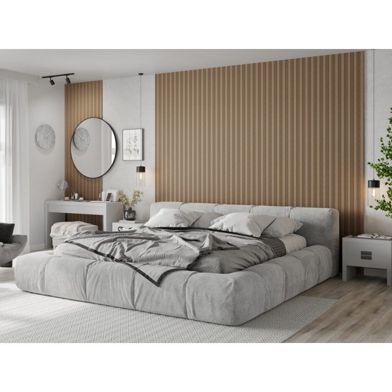 Mexen Lam-F Nano 01 Akustische Wandpaneele 280 x 32,4 cm, Filz 5 mm, technisches Furnier, Helles Nussbaumholz - S108-280-01-047