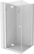 Mexen Mist-F cabina de ducha plegable izquierda 120 x 120 cm, transparente, blanca - 8A6T-120-120-20-00-L