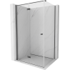 Mexen Mist-F cabine de douche pliante gauche 90 x 70 cm, transparent, gris canon brossé - 8A6T-090-070-66-00-L