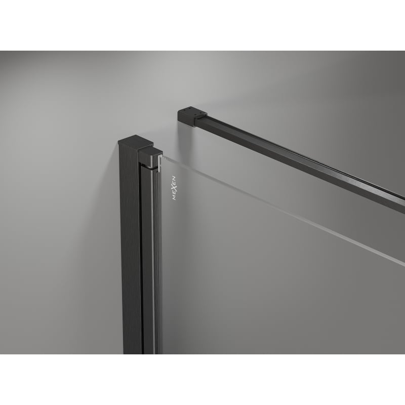 Mexen Mist-F taittuva suihkukaappi vasen 115 x 90 cm, läpinäkyvä, harjattu gun gray - 8A6T-115-090-66-00-L