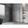 Mexen Mist-F inklapbare douchecabine links 120 x 95 cm, transparant, geborsteld geweergrijs - 8A6T-120-095-66-00-L