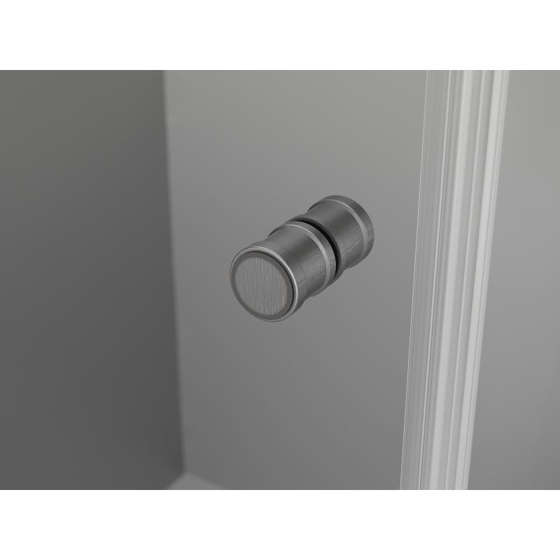 Mexen Mist-F taitettava suihkukaappi vasen 100 x 110 cm, läpinäkyvä, harjatun harmaa - 8A6T-100-110-66-00-L