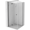 Mexen Mist-F faltbare Duschkabine links 110 x 110 cm, transparent, gebürstetes Gun Gray - 8A6T-110-110-66-00-L