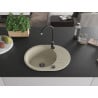 Mexen Kevin Granit-Spüle 1-Kammer mit Abtropffläche und Küchenarmatur Telma, beige - 6517-69-670200-70