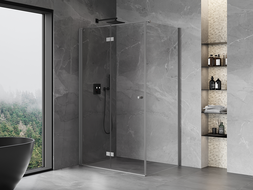 Mexen Mist-F zložljiva tuš kabina leva 120 x 95 cm, prozorna, pištola kovinska - 8A6T-120-095-95-00-L