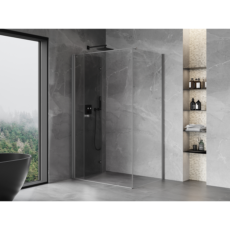 Mexen Mist-F kabina prysznicowa składana lewa 85 x 100 cm, transparent, gun metal - 8A6T-085-100-95-00-L