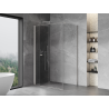 Mexen Mist-F faltbare Duschkabine links 115 x 85 cm, transparent, gebürsteter Nickel - 8A6T-115-085-97-00-L