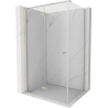 Mexen Mist-F cabine de duche dobrável esquerda 115 x 85 cm, transparente, níquel escovado - 8A6T-115-085-97-00-L