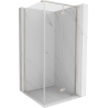 Mexen Mist-F cabina doccia pieghevole destra 85 x 85 cm, trasparente, nichel spazzolato - 8A6T-085-085-97-00-P