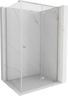 Mexen Mist-F opvouwbare douchecabine rechts 100 x 90 cm, transparant, geborsteld nikkel - 8A6T-100-090-97-00-P