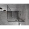 Mexen Mist-F cabina de ducha plegable derecha 95 x 95 cm, transparente, níquel cepillado - 8A6T-095-095-97-00-P
