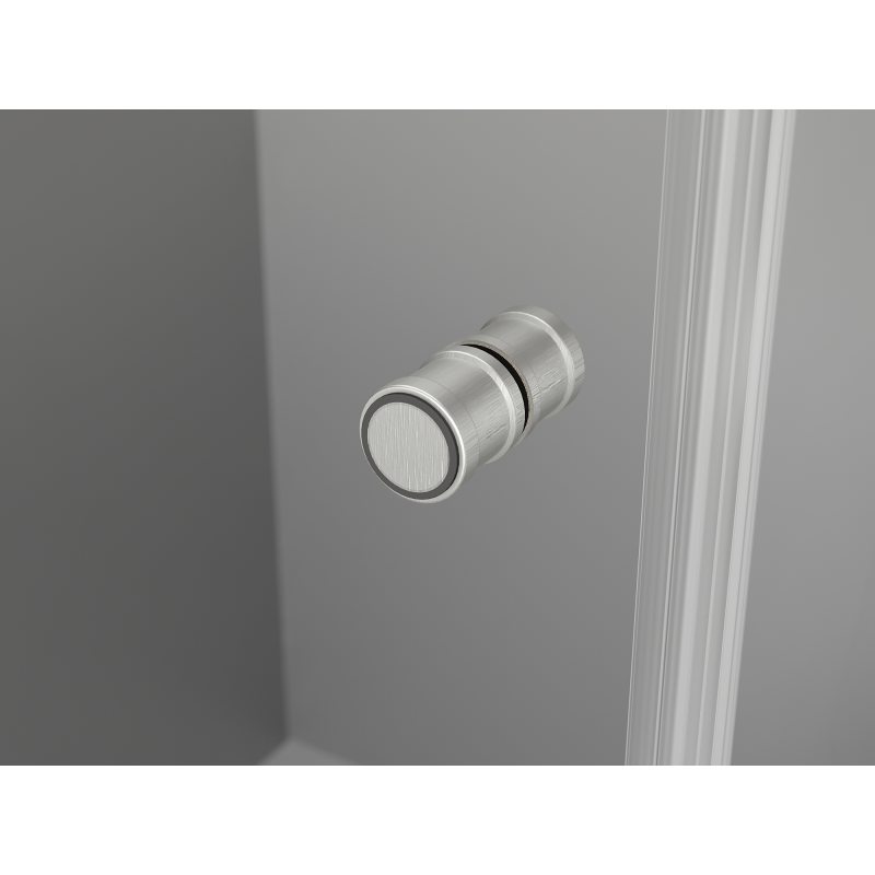 Mexen Mist-F vikbar duschkabin höger 100 x 95 cm, transparent, borstad nickel - 8A6T-100-095-97-00-P