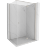 Mexen Mist-F cabine de douche pliante droite 105 x 120 cm, transparent, nickel brossé - 8A6T-105-120-97-00-P