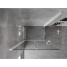 Mexen Mist-F Duo cabine de douche pliante gauche 100 x 70 cm, transparent, blanche - 8A6-100L-070P-20-00
