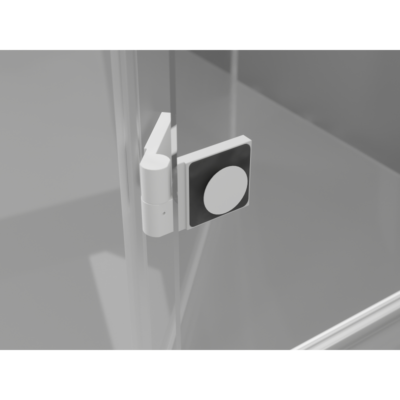 Mexen Mist-F Duo kokkupandav dušinurk vasak 95 x 85 cm, läbipaistev, valge - 8A6-095L-085P-20-00