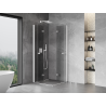 Mexen Mist-F Duo cabina de ducha plegable 90 x 90 cm, transparente, blanca - 8A6-090L-090P-20-00