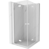 Mexen Mist-F Duo Faltbare Duschkabine 100 x 100 cm, transparent, weiß - 8A6-100L-100P-20-00