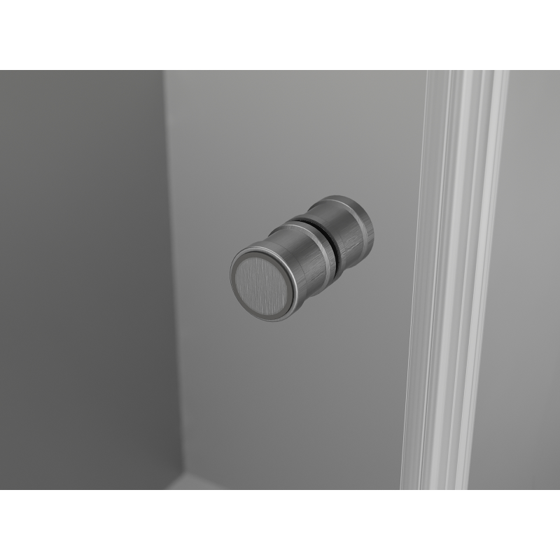 Mexen Mist-F Duo cabina de ducha plegable izquierda 115 x 70 cm, transparente, gris arma cepillado - 8A6-115L-070P-66-00
