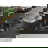 Mexen Carlos granite sink 1.5-bowl with Telma kitchen tap, speckled black - 6518-76-670200-50