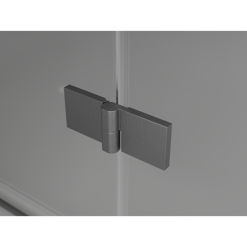 Mexen Mist-F Duo cabine de douche pliante 100 x 100 cm, transparent, gris fusil brossé - 8A6-100L-100P-66-00
