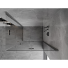 Mexen Mist-F Duo vikbar duschkabin höger 115 x 120 cm, transparent, borstad grå - 8A6-115L-120P-66-00