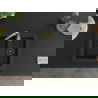 Mexen Carlos fregadero de granito 1,5 tazones con grifo de cocina Telma, negro - 6518-77-670200-50