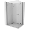 Mexen Mist-F Duo faltbare Duschkabine links 100 x 90 cm, transparent, Gun Metal - 8A6-100L-090P-95-00